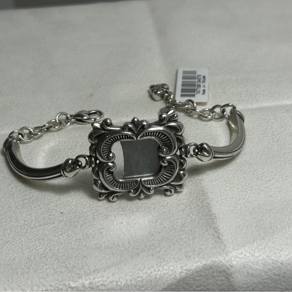 Brighton Avignon Photo Frame Bracelet Add A Picture Silver Plated Retired - Picture 9 of 9